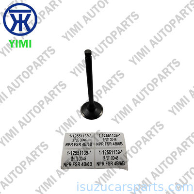 คุณภาพ 1-12551139-0 1125511390 OEM วาล์วเข้า 46 มม กว้างหัว 128 มม ความยาวรวมสําหรับ ISUZU 4BD1 6BD1 วาล์วเข้าเครื่องยนต์ โรงงาน